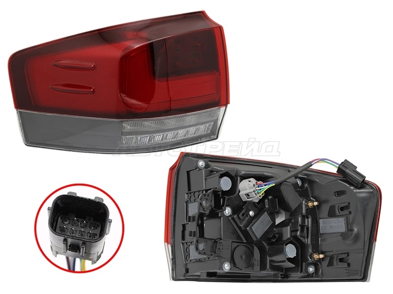 Фонарь задний Toyota Land Cruiser (J300) 21- (Слева / LED / динамический)