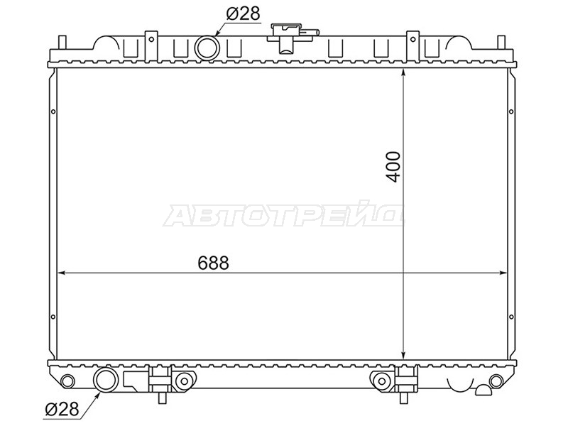 Радиатор Nissan Avenir 98-05 / Expert 99-06