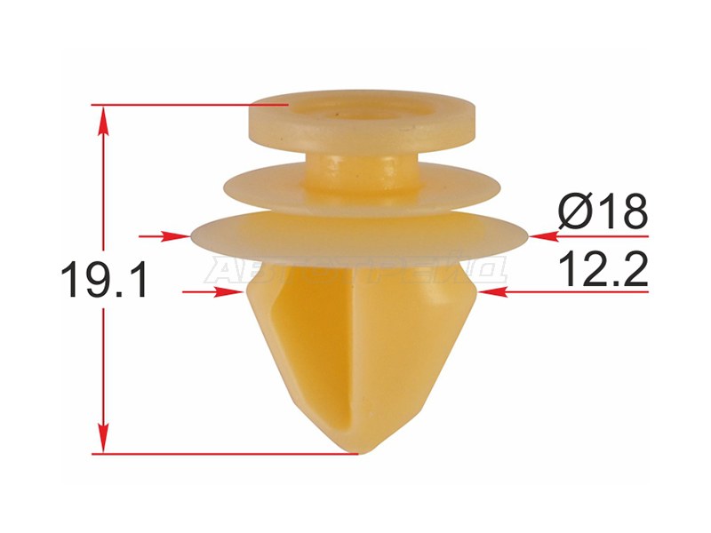 Клипса (обшивки двери CITROEN / PEUGEOT / RENAULT (Продажа по 10 шт.))