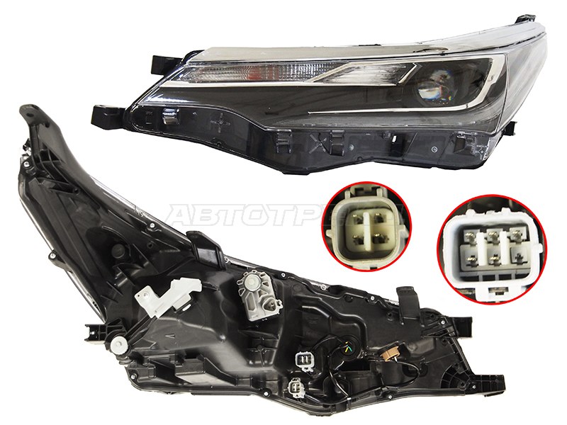 Фара Toyota Corolla (E180) 16-19 (Слева / LED / ДХО / С электрокорректором)