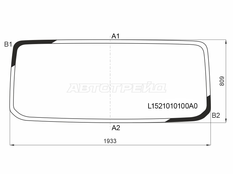 Стекло лобовое ГАЗ Валдай 8 23- / Валдай NEXT 20-23
