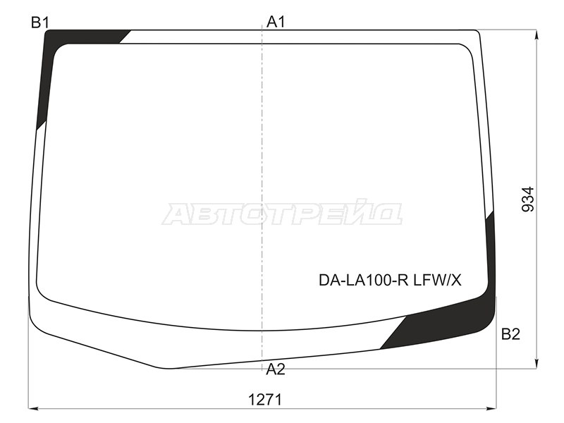 Стекло лобовое Daihatsu Move 10-14 / Subaru Stella 11-14