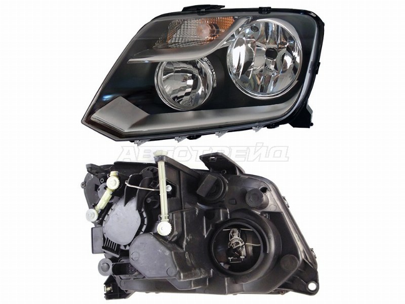 Фара Volkswagen Amarok 10-16 (Слева / Галоген / С электрокорректором)