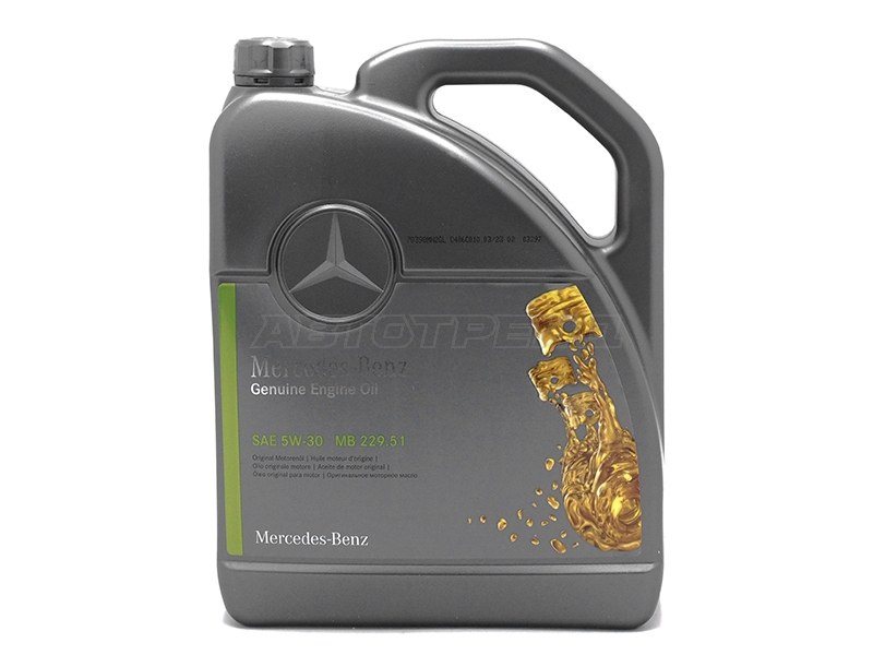 Масло моторное MERCEDES-BENZ (синтетическое) 5л5W-30 229.51 дизель