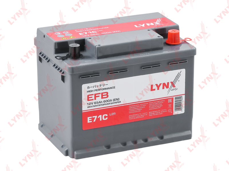 Аккумулятор EFB L2R, 65 Ah, 600 A, обратная, 242X175X190 ETN EFB 56550R