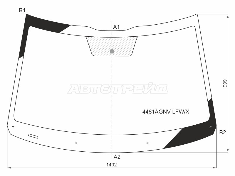 Стекло лобовое Kia Seltos 19- / KX3 19-23