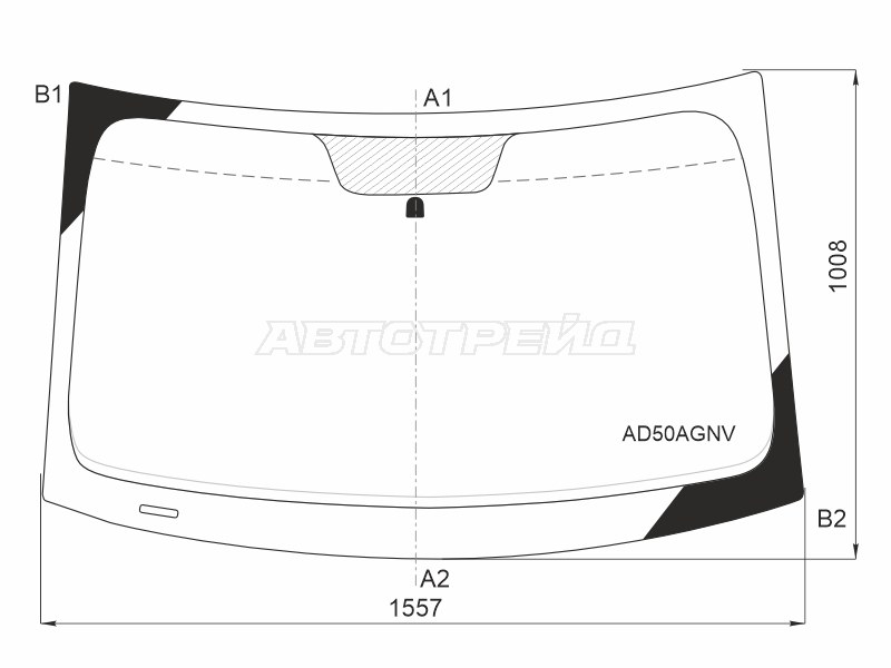 Стекло лобовое Dodge Journey 07-15 / Fiat Freemont 13-15