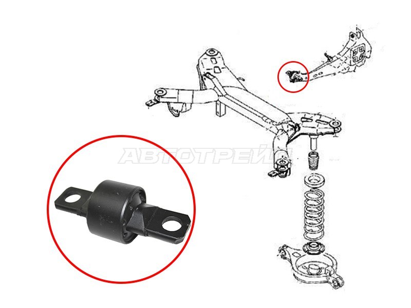 Сайлентблок рычага Mazda 6 02-08 / 6 MPS 05-07