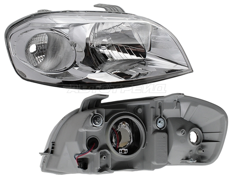 Фара Chevrolet Aveo 05-11 / Daewoo Gentra 05-11 (Справа / Ручная регулировка / 4D SED)