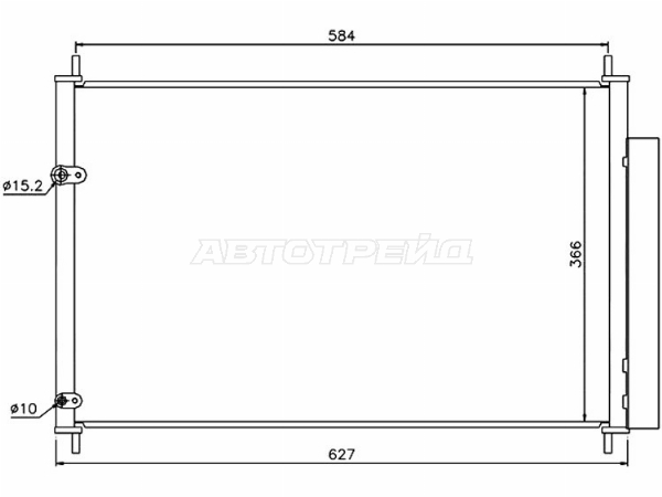 Радиатор кондиционера Toyota Allion (T260) 07-21 / Avensis 08-18
