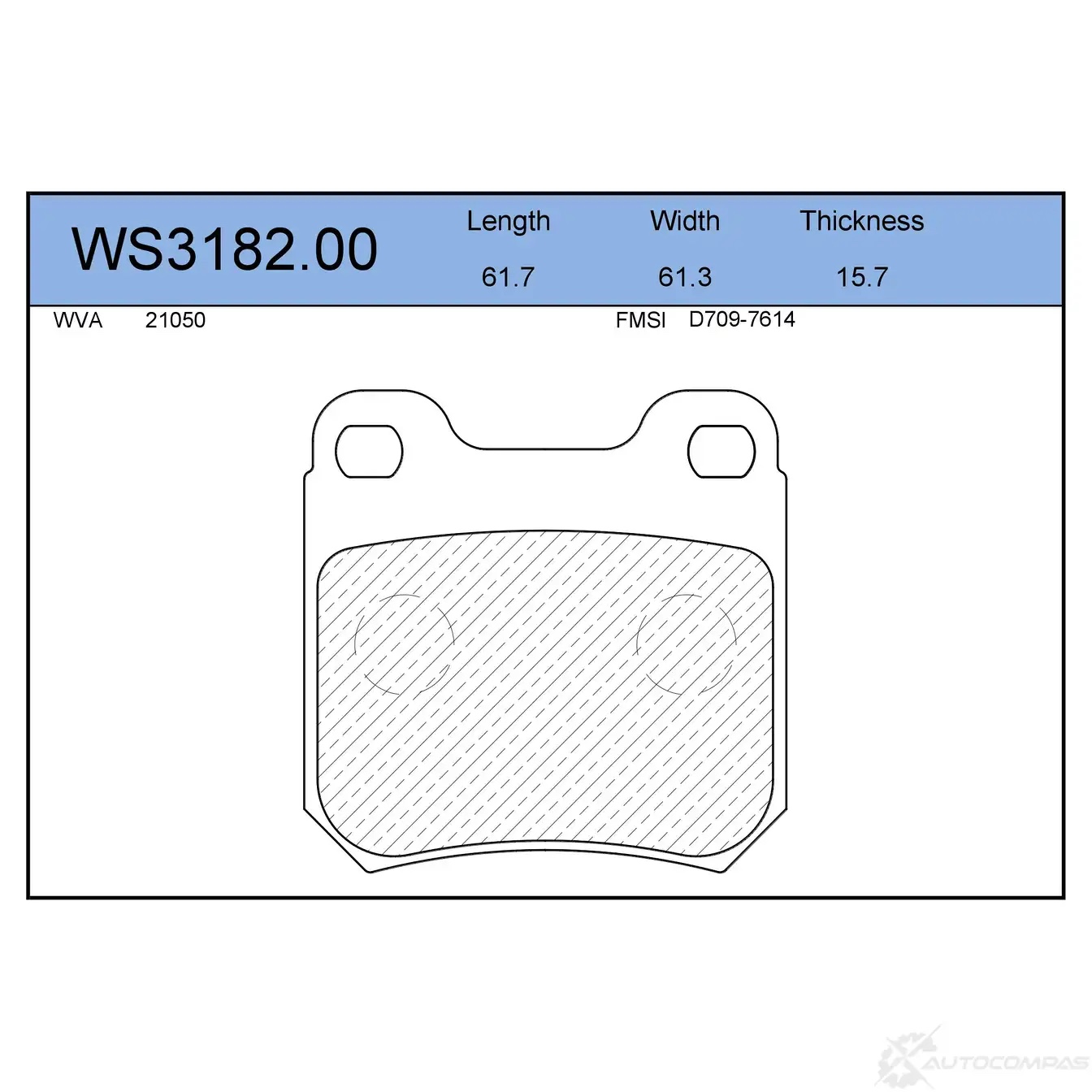 JEENICE WS318200 — Колодки тормозные дисковые · зад
