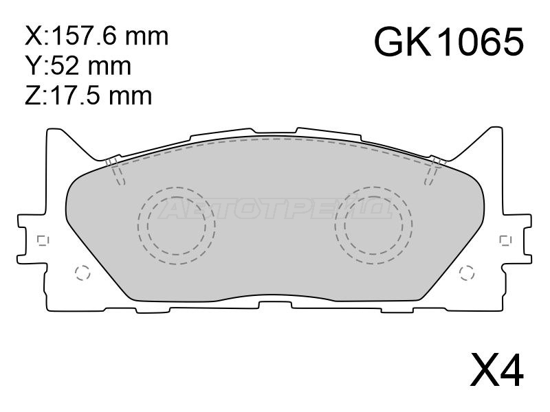CKT-51 Колодки тормозные дисковые · перед
