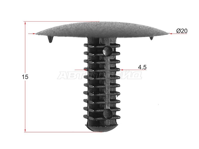 Клипса (фиксатор TOYOTA / LEXUS / NISSAN / HONDA (Продажа по 10 шт.))