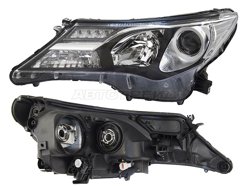Фара Toyota RAV4 (XA40) 12-15 (Слева / Галоген / ДХО / С электрокорректором)