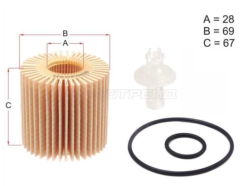 Фильтр масляный Lexus RX 08-22 / Toyota Camry 06-22