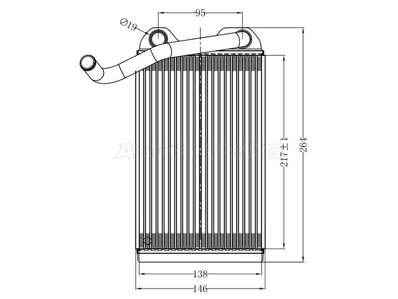 Радиатор отопителя салона Toyota 4Runner 89-95 / Hilux Surf 89-95
