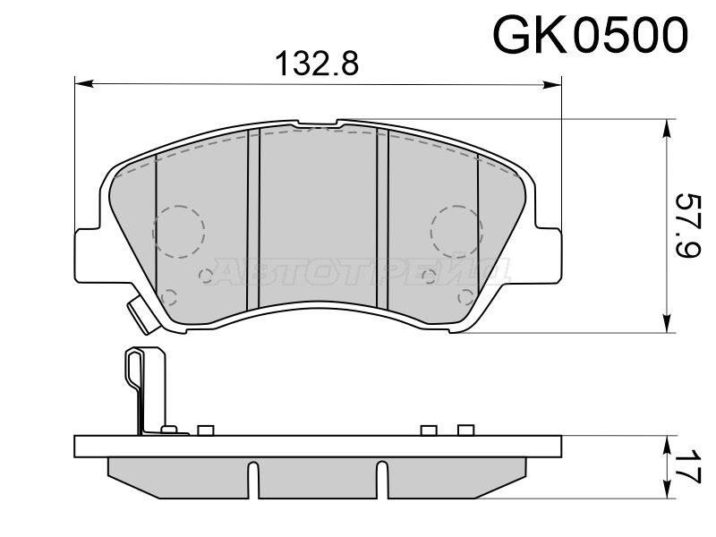 CKKH-46 Колодки тормозные дисковые · перед