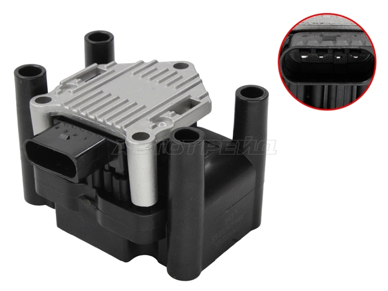 Катушка зажигания Audi A3 96-13 / A4 00-09 BGU;BSE;BSF (Модуль)