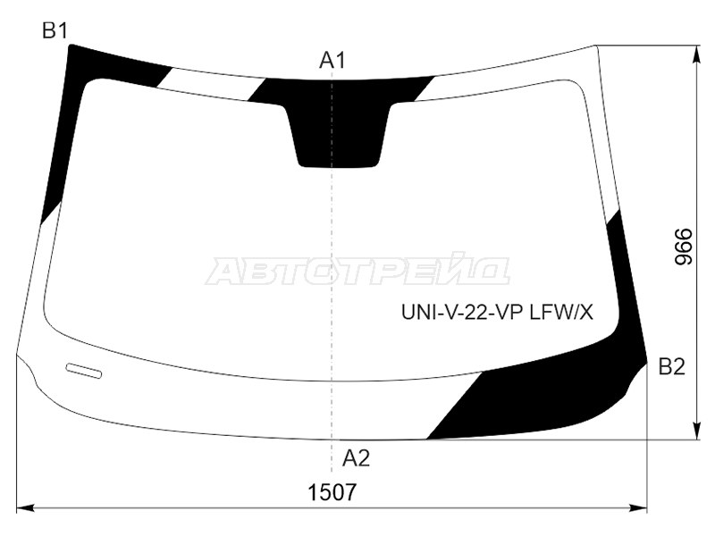 Стекло лобовое Changan UNI-V 21-