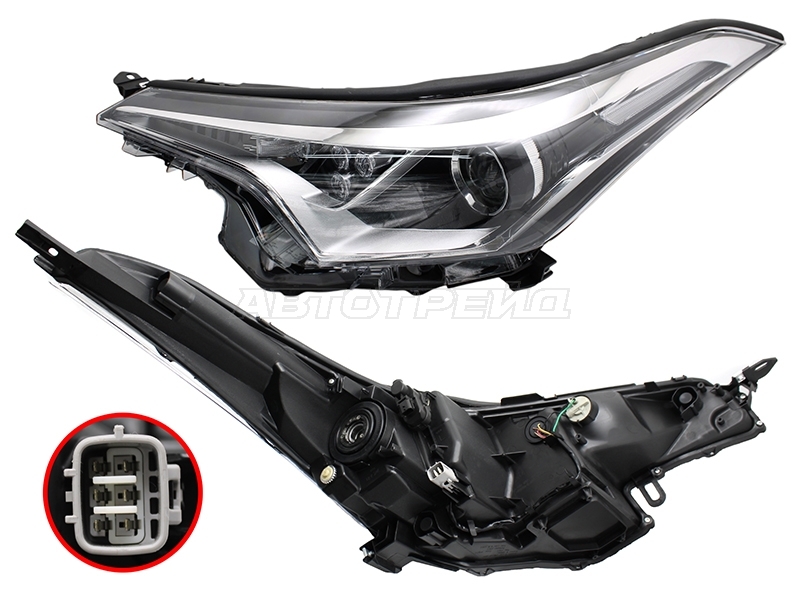 Фара Toyota C-HR 16-19 (Слева / Галоген / ДХО / С электрокорректором)