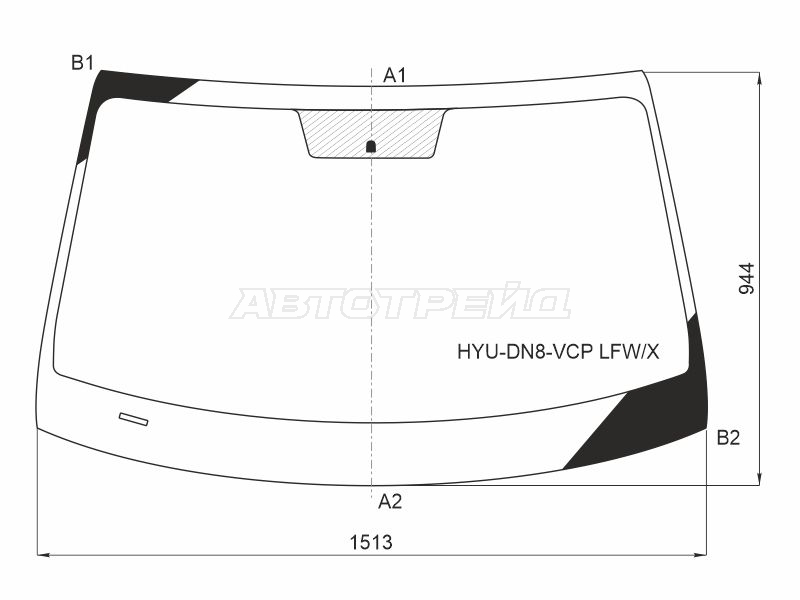 Стекло лобовое Hyundai Sonata 19-