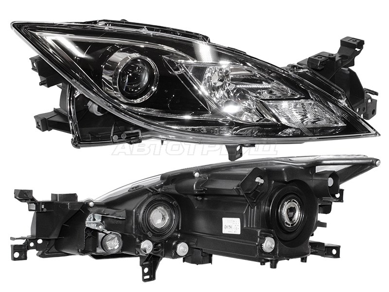 Фара Mazda 6 07-10 / Atenza 07-09 (Справа / Галоген / под электрокорректор)