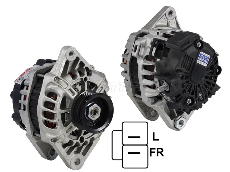 Генератор Hyundai Elantra 06-16 / Solaris 10-17 (G4FA / G4FC / G4FD / GRFG / D4FB 12V 90A)
