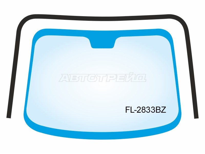 Молдинг лобового стекла (П-образный) Mitsubishi Lancer 07-17 / Lancer Evolution 07-17
