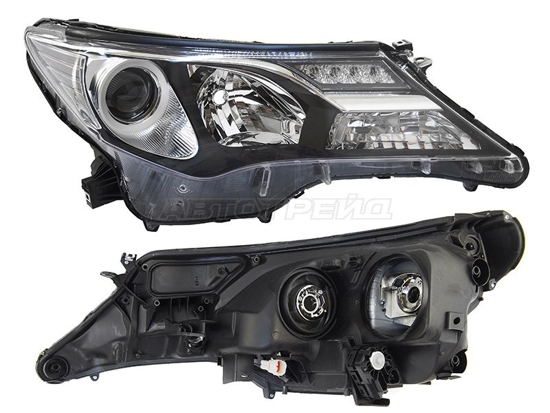 Фара Toyota RAV4 (XA40) 12-15 (Справа / Галоген / ДХО / С электрокорректором)