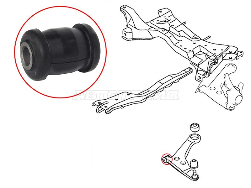 Сайлентблок рычага Mitsubishi ASX 10-20 / Lancer 02-17