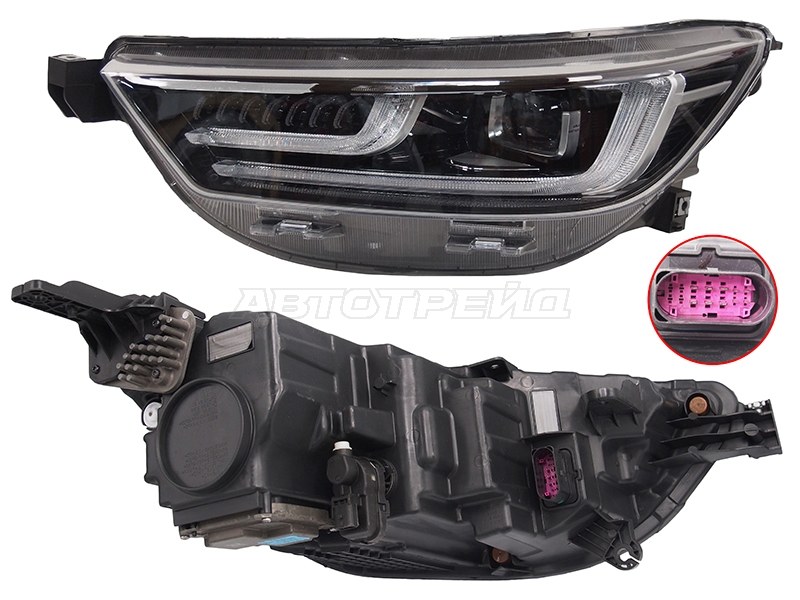 Фара Chery Tiggo 8 Pro 21- (Слева / LED / ДХО / С электрокорректором)