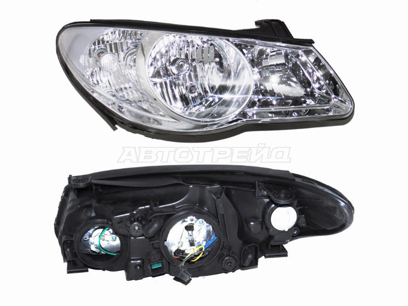 Фара Hyundai Elantra 06-12 / Avante 06-11 (Справа / Галоген / Ручная регулировка)