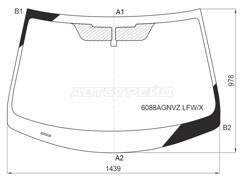 Стекло лобовое Infiniti Q50 14-24