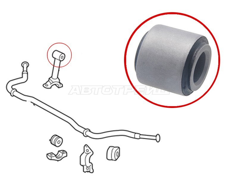 Сайлентблок Toyota Land Cruiser Prado (J150) 09-20