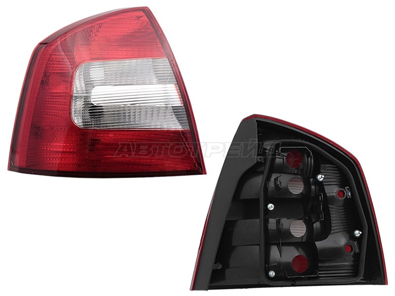 Фонарь задний Skoda Octavia 08-13 (Слева / 4D SED)