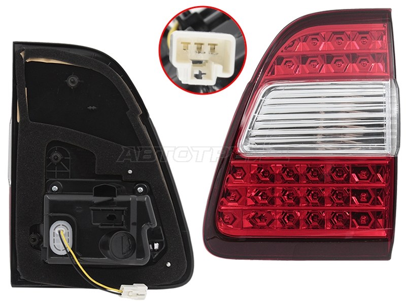 Фонарь в крышку багажника Toyota Land Cruiser (J100) 05-07 / Land Cruiser Cygnus 05-07 (Справа / Диоды)