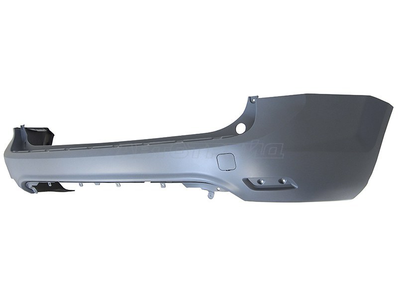 Бампер задний Ford Focus 07-11 (С отверстием под крюк / 5D WGN)