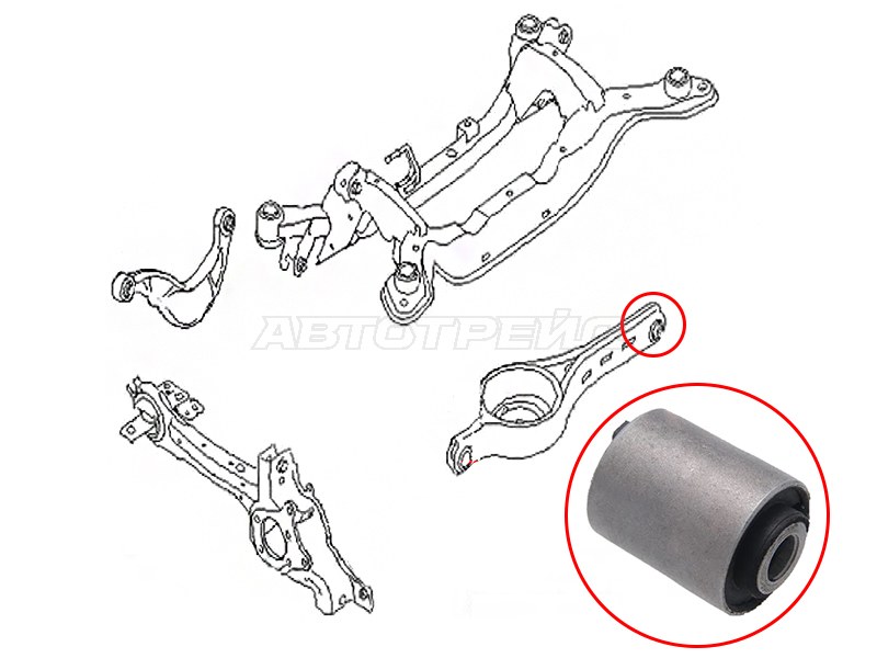 Сайлентблок рычага Ford Mondeo 07-15 / Volvo S60 10-18