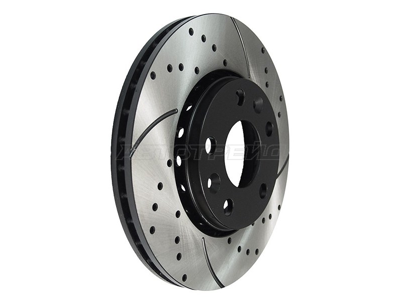 Диски тормозные комплект Nissan Terrano 14-22 / Renault Duster 10-21 (Спереди / Перфорированный)