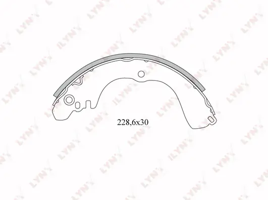 Колодки тормозные барабанные · зад