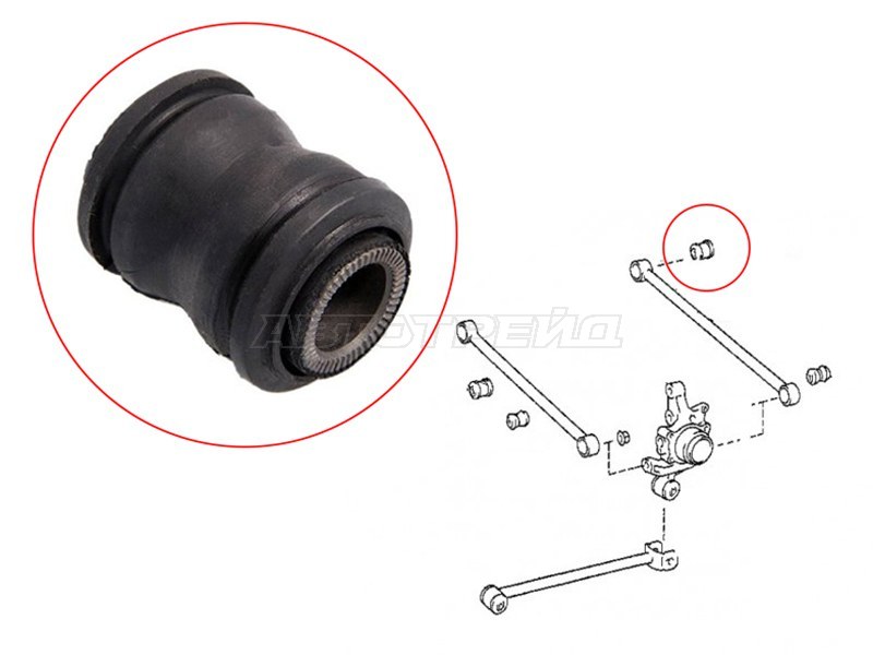 Сайлентблок рычага Lexus RX 03-09 / Toyota Caldina 92-02