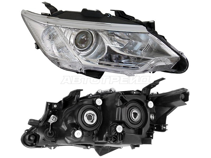 Фара Toyota Camry (XV50) 14-17 (Справа / Галоген / ДХО / С электрокорректором)