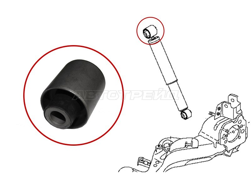 Сайлентблок Nissan Qashqai 06-13 / Dualis 07-14