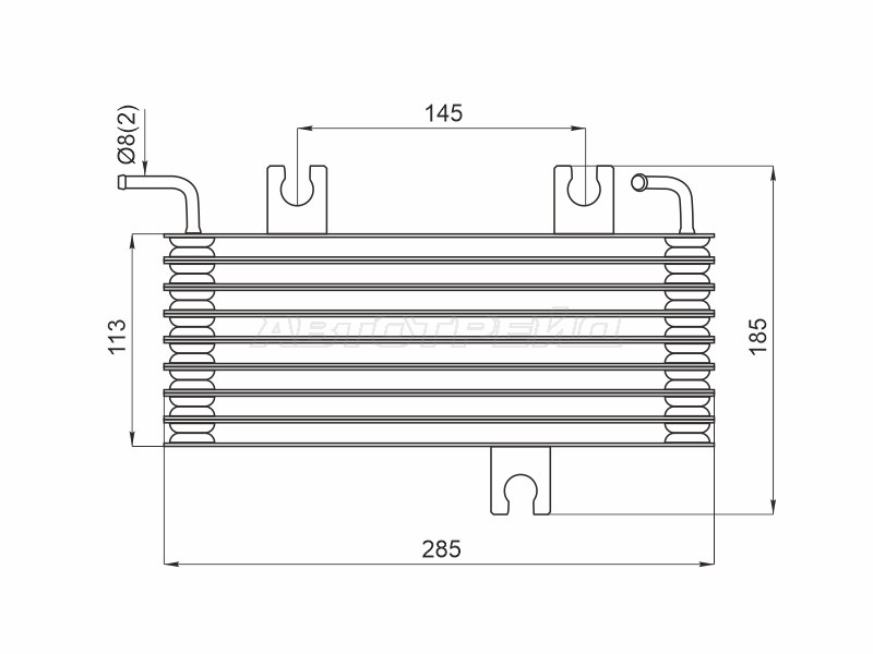 Радиатор вариатора Nissan Qashqai 06-13 / Qashqai+2 08-14