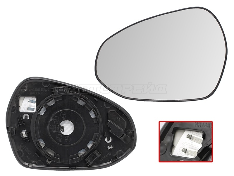Полотно зеркала Kia K5 19-24 (Слева)