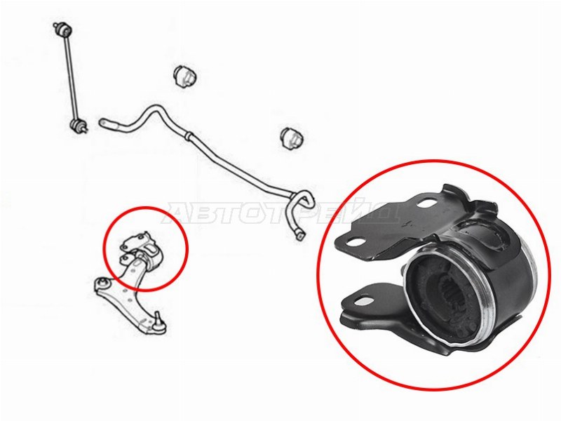Сайлентблок рычага Ford Mondeo 07-15 / Volvo S60 10-18