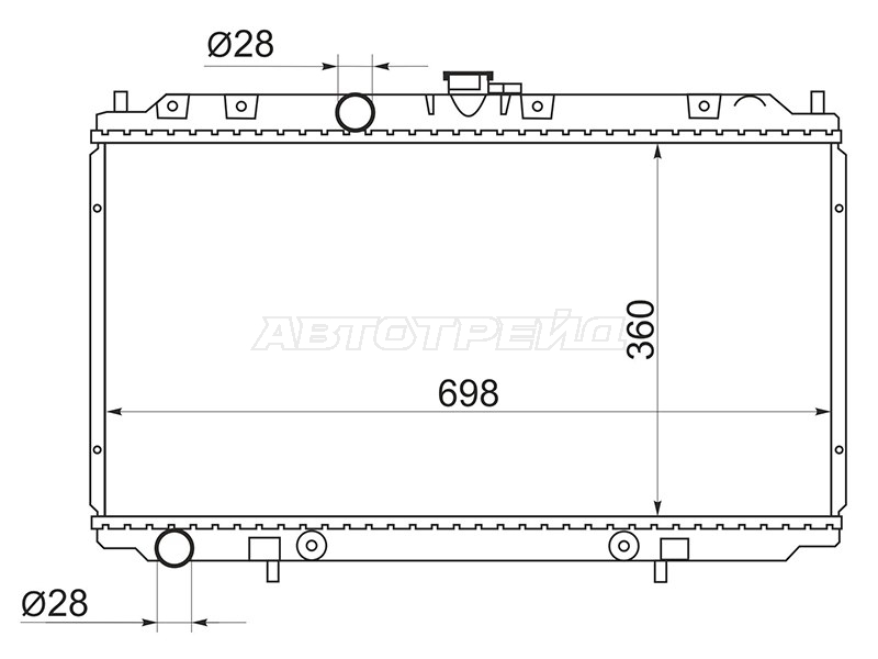 Радиатор Nissan AD 99-02 / Almera 00-06