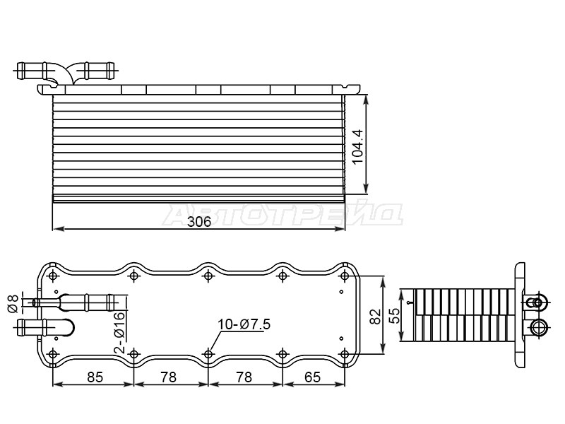 Интеркулер Audi A3 12-19 / A4 15-