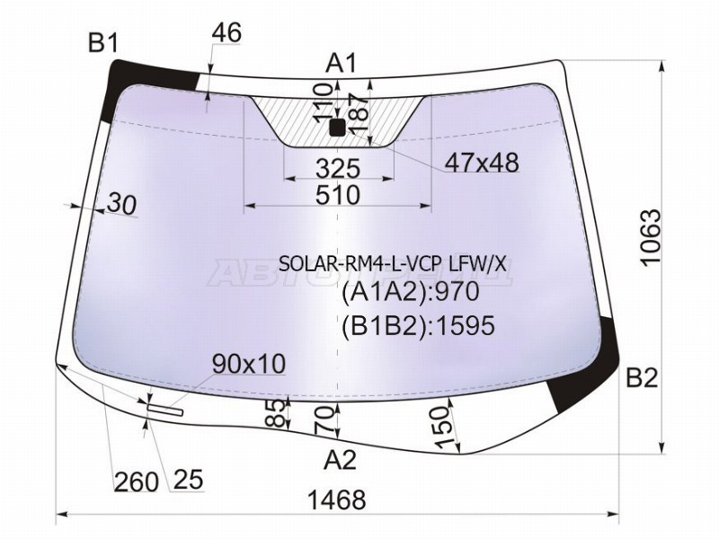 Стекло лобовое (Атермальное) Honda CR-V 11-18
