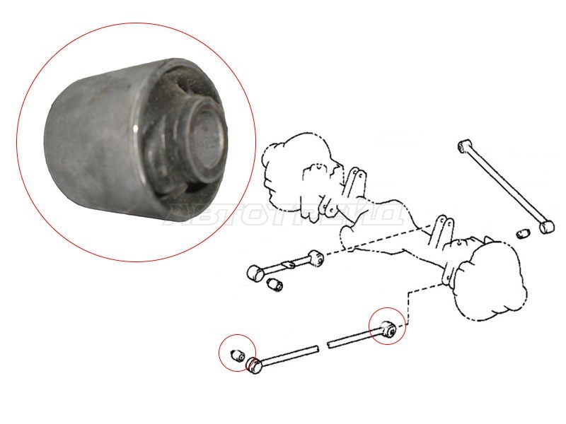 Сайлентблок рычага Toyota Land Cruiser (J80) 89-97 / Highlander 07-13
